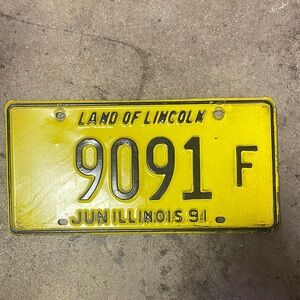 Vintage Illinois License Plate